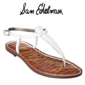 Sam Edleman Gigi Sandals - White Leather (Size 7)